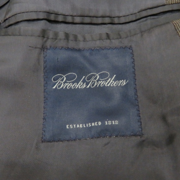Brooks Brothers Wool Suit 42L Jacket 37 x 29 Pants Gray 2 Piece Mens Business - Picture 8 of 8
